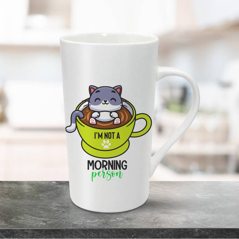 Персонализирана чаша за лате 470ml - I'm not a morning person