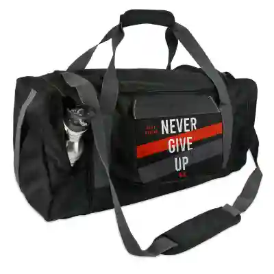 Персонализирана спортна чанта - Never give up